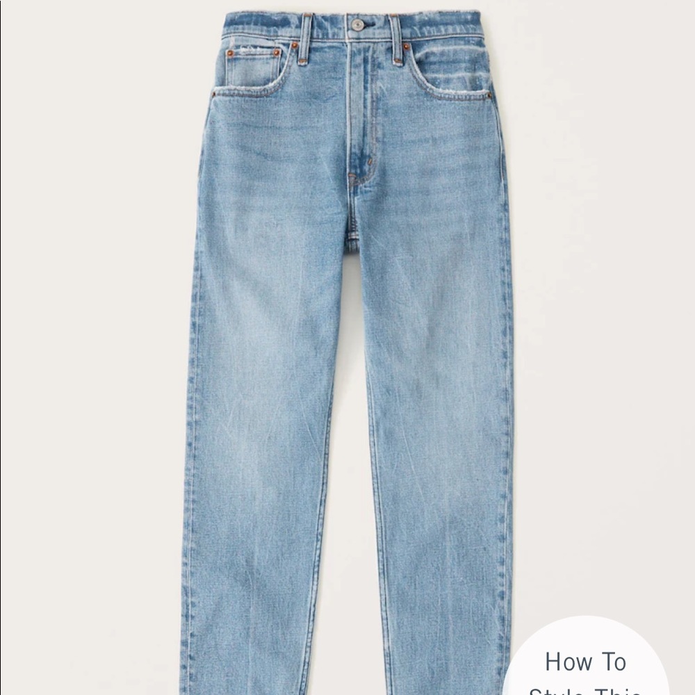 Abercrombie jeans: Mom high rise, size 4 regular